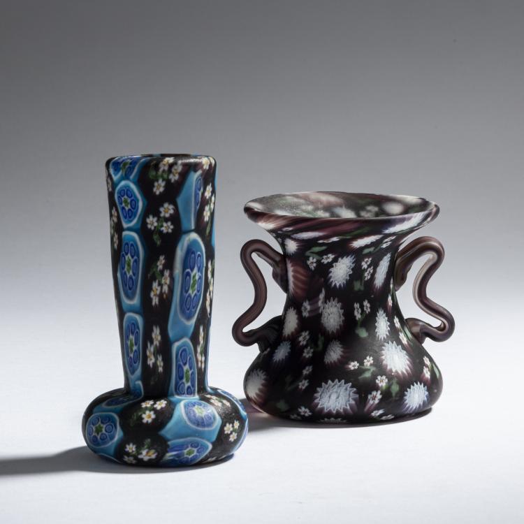 Bild 2 zu Objekt, Two 'Millefiori' vases, c. 1905, Toso, Fratelli, Murano, 152C 804