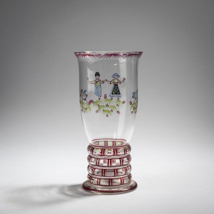 Bild 1 zu Objekt, Pokalvase, um 1915, Haida, Glasfachschule, 153B 343