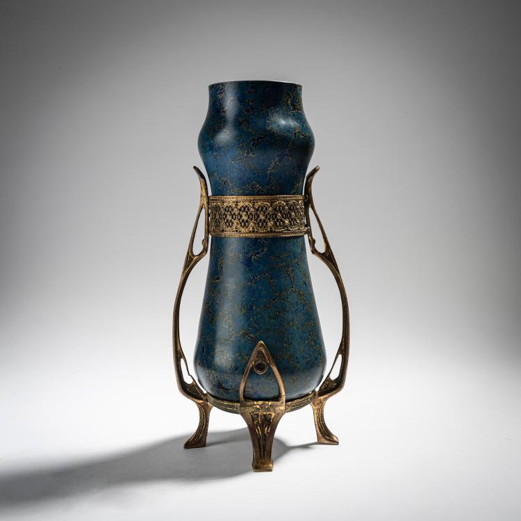 Hauptbild zu Objekt, Montierte Henkelvase, um 1880, Haida, 153B 342