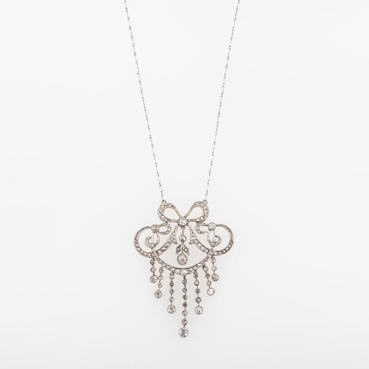 Bild 2 zu Objekt, Zarte Jugendstil-Kette mit Anh&auml;nger, um 1910, England, 154C 305