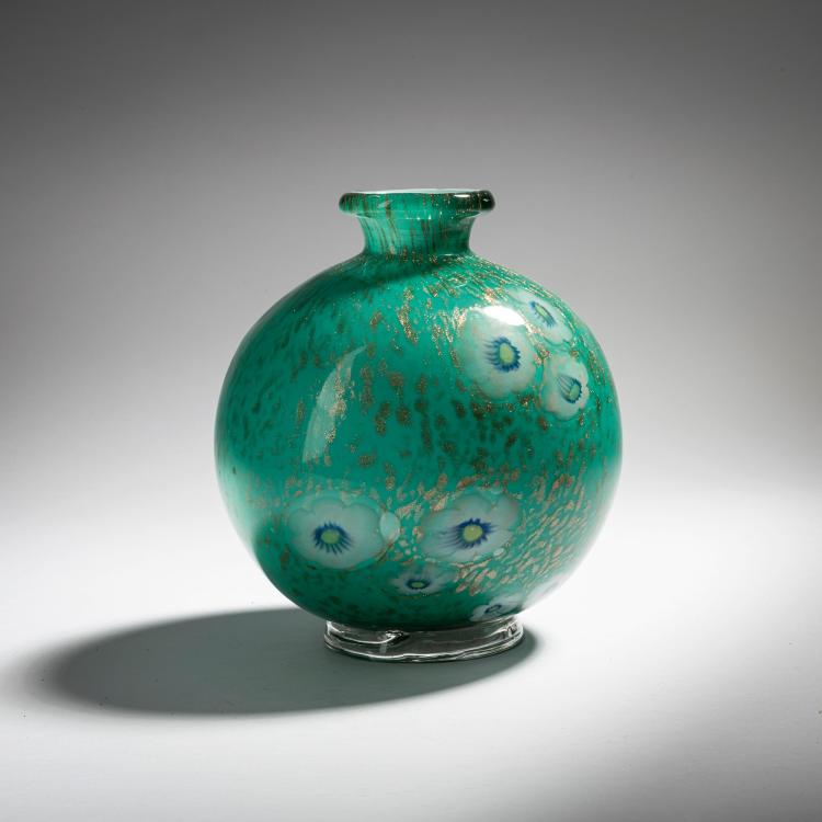 Hauptbild zu Objekt, 'Opachi a mace avventurina e murrine' vase, c. 1938, A.Ve.M., Murano, 152C 736