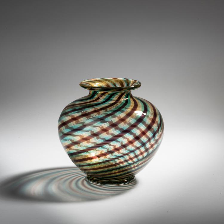 Bild 1 zu Objekt, Vase 'Spira aurata', um 1966, Ercole Barovier, Barovier & Toso, Murano, 152C 731
