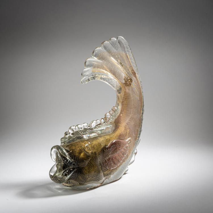Bild 3 zu Objekt, Large fish, c. 1938, Flavio Poli, Seguso Vetri d'Arte, Murano; Seguso, Archimede, Murano, 152C 762