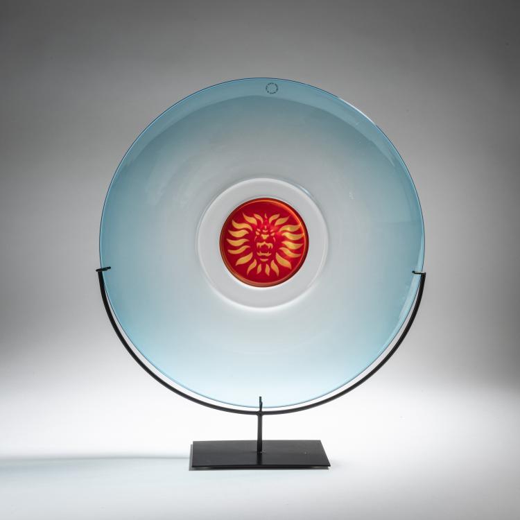 Hauptbild zu Objekt, 'Il Moro di Venezia' plate, 1992, Raoul Gardini, Venini & C., Murano, 152C 681