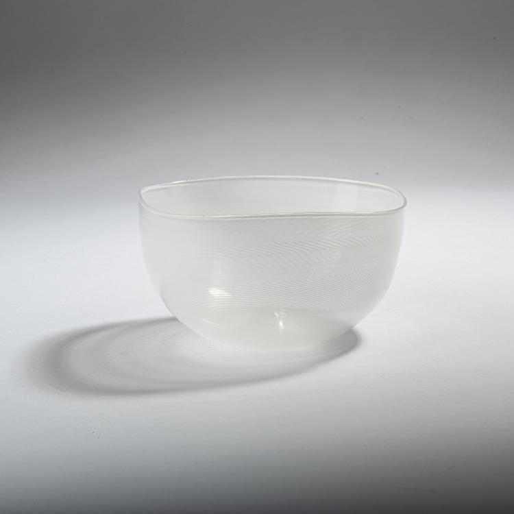 Hauptbild zu Objekt, 'Mezza filigrana' bowl, c. 1936, Carlo Scarpa, Venini & C., Murano, 152C 626