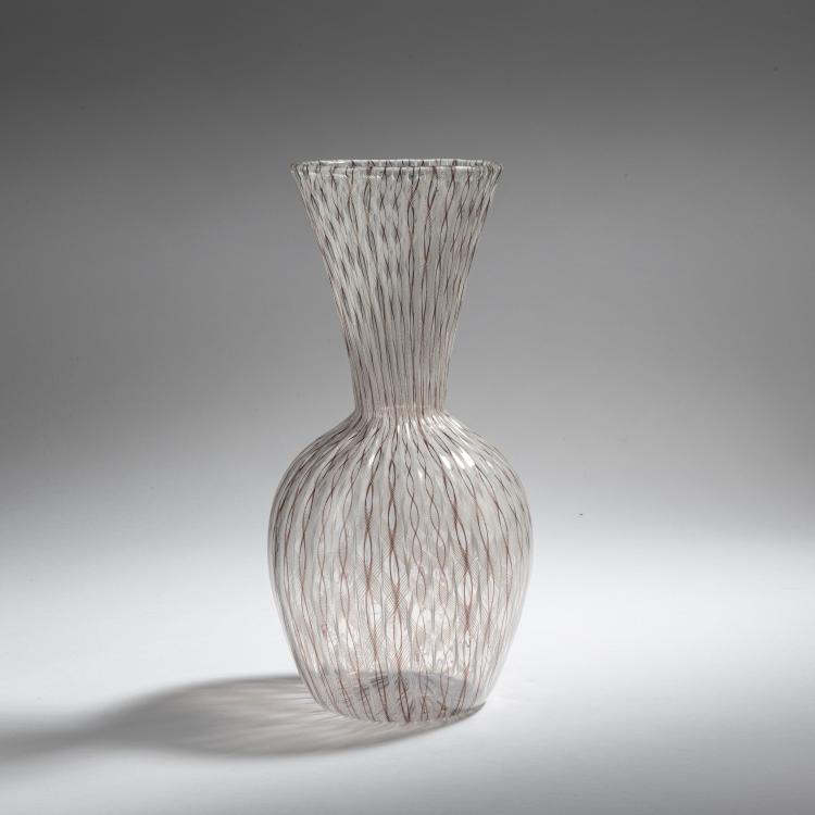 Hauptbild zu Objekt, Vase 'Zanfirico', um 1951, Paolo Venini, Venini & C., Murano, 152C 648