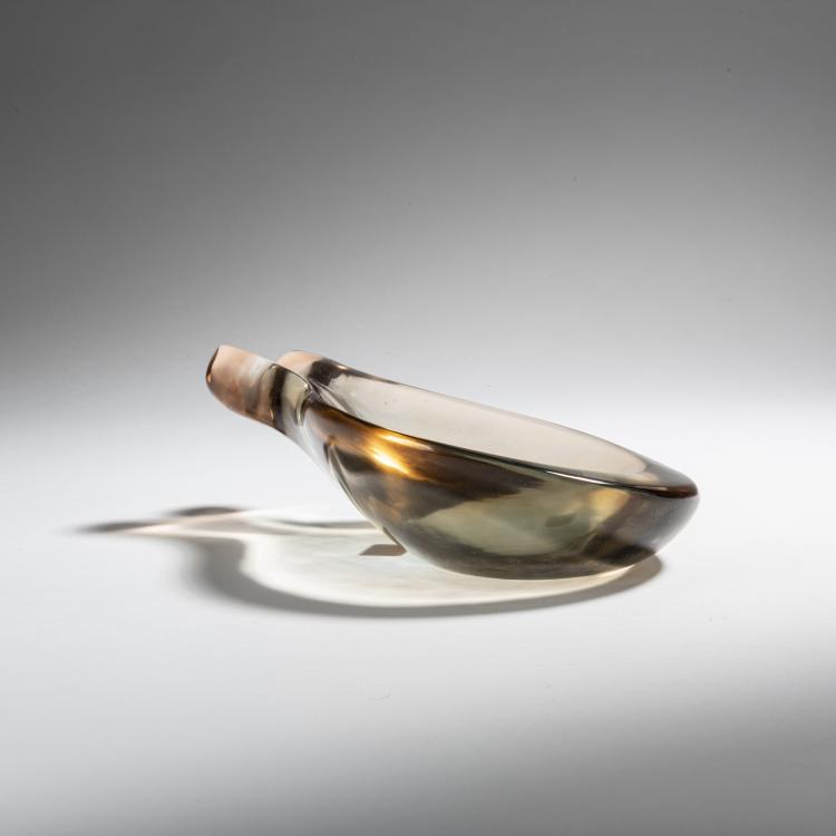 Bild 1 zu Objekt, 'Grigio rosa' bowl, 1950, Flavio Poli, Seguso Vetri d'Arte, Murano, 152C 774