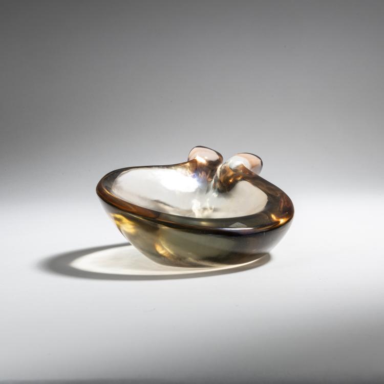 Bild 3 zu Objekt, 'Grigio rosa' bowl, 1950, Flavio Poli, Seguso Vetri d'Arte, Murano, 152C 774