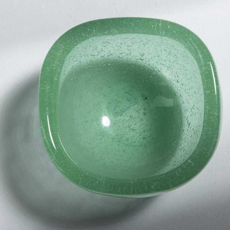 Bild 2 zu Objekt, 'Sommerso a bollicine' bowl, um 1934, Carlo Scarpa, Venini & C., Murano, 152C 618