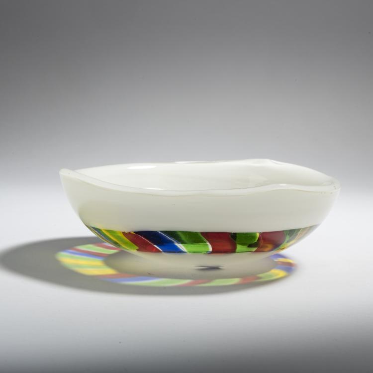 Bild 1 zu Objekt, Schale 'A canne', um 1955, Anzolo Fuga, A.Ve.M., Murano, 152C 748
