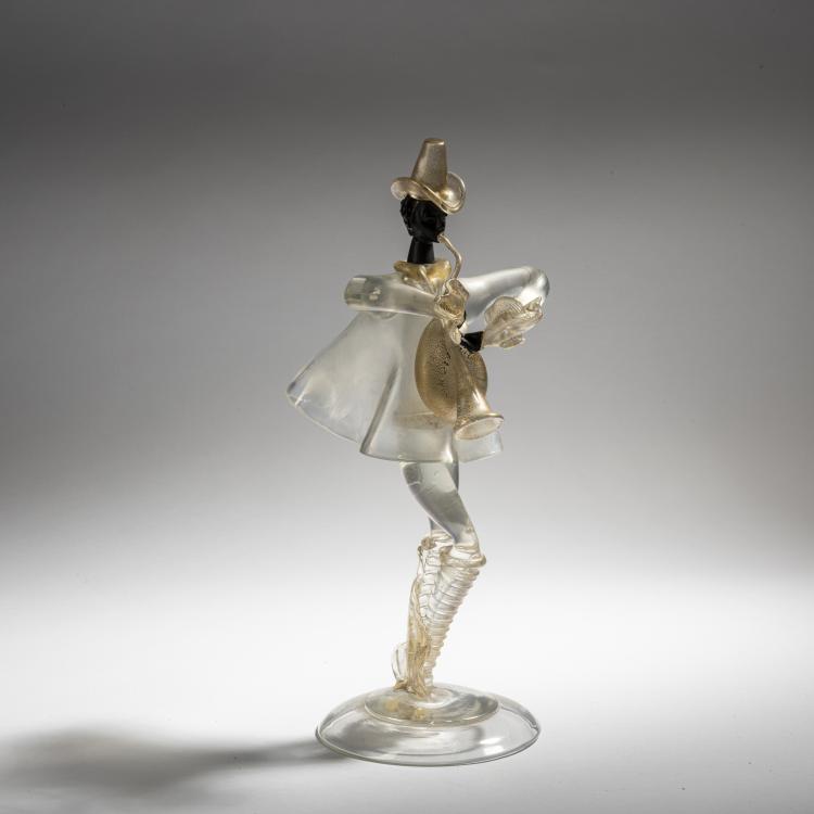 Hauptbild zu Objekt, Bagpiper, c. 1946, Flavio Poli, Seguso Vetri d'Arte, Murano, 152C 771