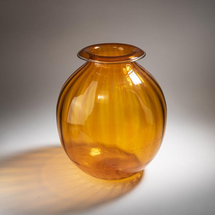 Bild 1 zu Objekt, Large 'A coste' vase, c. 1925, Ercole Barovier (attributed), Barovier & Toso, Murano (zugeschrieben), 152C 688