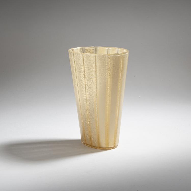 Bild 2 zu Objekt, 'Incamiciato a fasce verticali' vase, 1952, Flavio Poli, Seguso Vetri d'Arte, Murano, 152C 777