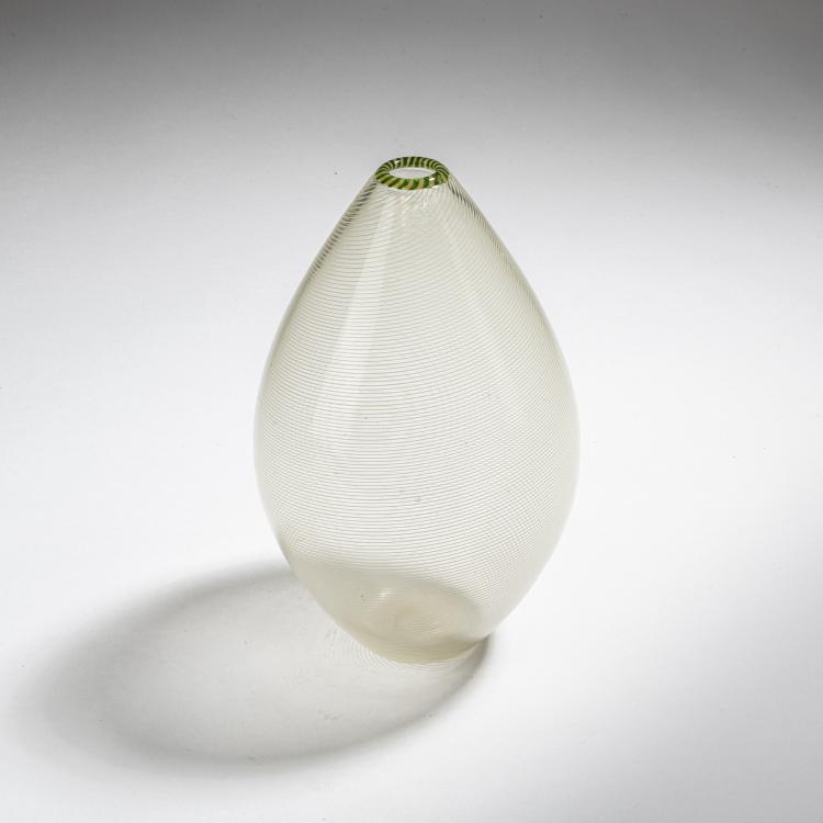 Bild 1 zu Objekt, 'Mezza filigrana' vase, c. 1947, Flavio Poli, Seguso Vetri d'Arte, Murano, 152C 772