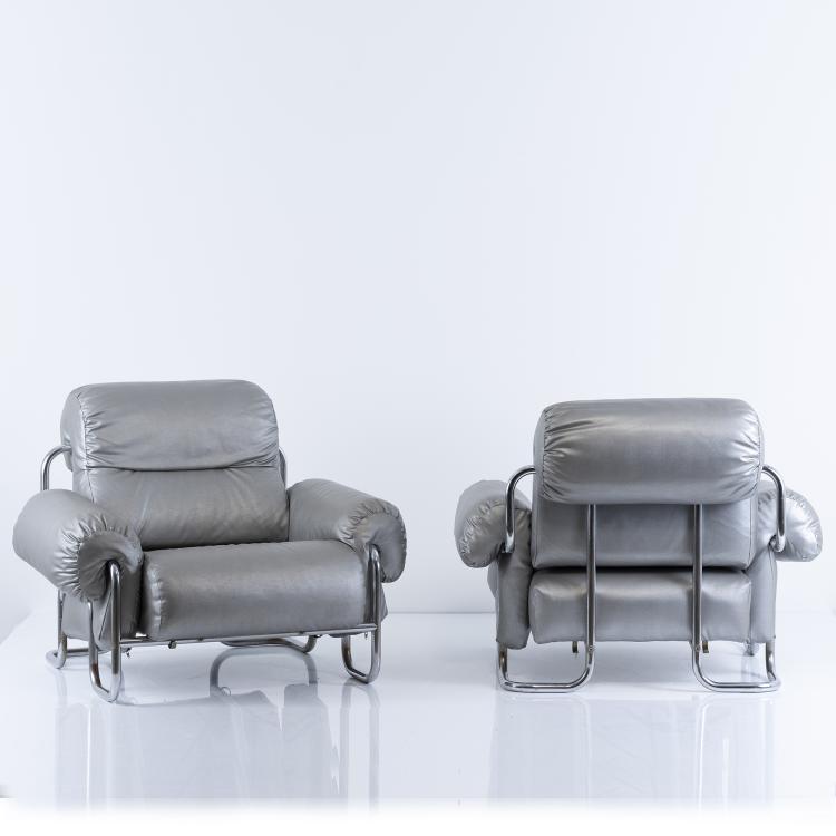 Bild 2 zu Objekt, Zwei Armlehnsessel 'Tucroma', 1970er Jahre, Guido Faleschini, i4Mariani, Brianza, 152A 258