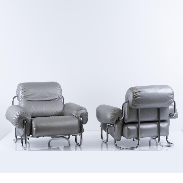 Bild 3 zu Objekt, Zwei Armlehnsessel 'Tucroma', 1970er Jahre, Guido Faleschini, i4Mariani, Brianza, 152A 258