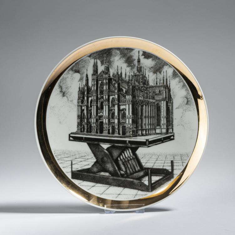 Hauptbild zu Objekt, Plate for Rin & Co., 1975, Piero Fornasetti, Fornasetti, Mailand, 152A 229