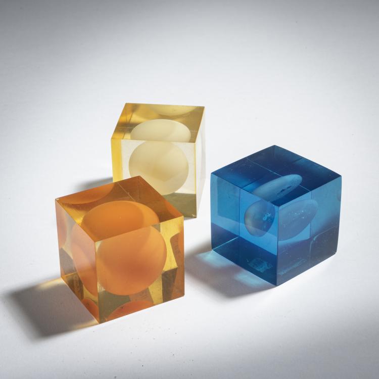 Bild 1 zu Objekt, Set of three 'Cubes', c. 1960, Enzo Mari, Danese, Mailand, 152A 114