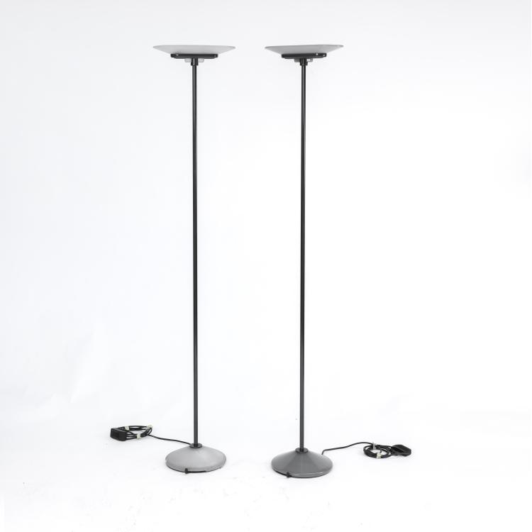 Hauptbild zu Objekt, Zwei Stehleuchten 'Jill', 1979, Perry A. King,Santiago Miranda,Gianluigi Arnaldi, Arteluce, Mailand, 152A 292