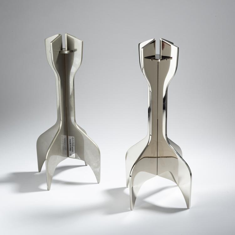 Hauptbild zu Objekt, Two candlesticks, c. 1961, Marcel Breuer, Gavina, Mailand, 152B 488