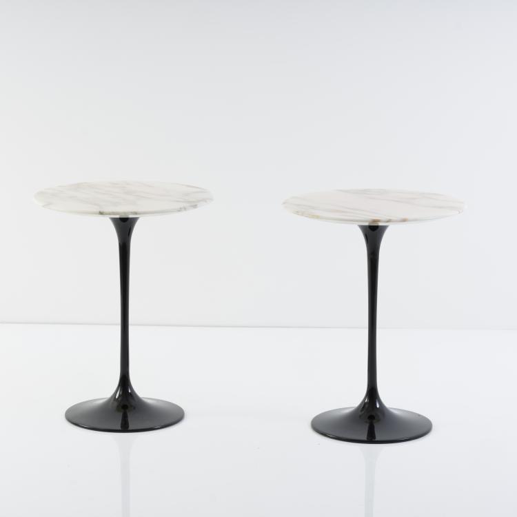 Hauptbild zu Objekt, Zwei Beistelltische 'Pedestal' - '163', 1957, Eero Saarinen, Knoll International, New York, 152B 454