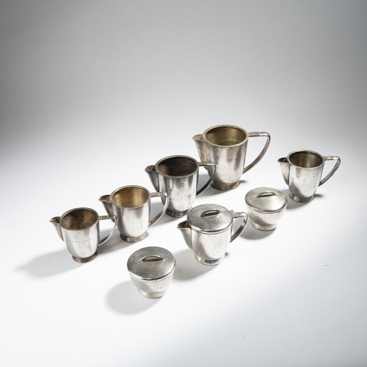 Bild 1 zu Objekt, Acht Teile Hotelsilber 'Regina Carlton Hotel Roma', 1936, Gio Ponti, Calderoni, Fratelli, Mailand, 152A 120