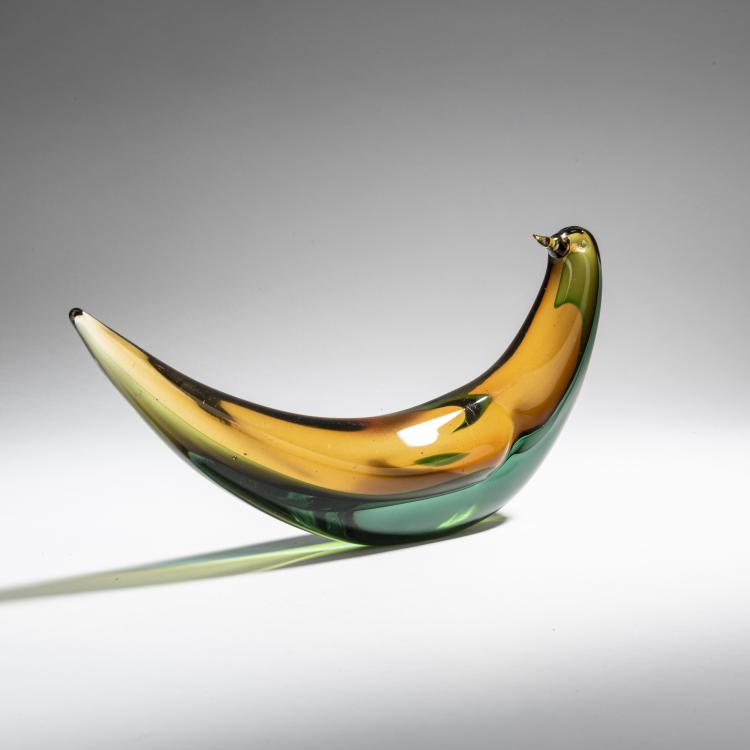 Bild 1 zu Objekt, 'Sommerso' bird, c. 1960, Luciano Gaspari, Salviati & C., Murano, 152C 856