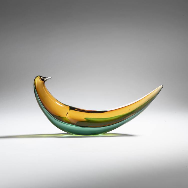 Bild 2 zu Objekt, 'Sommerso' bird, c. 1960, Luciano Gaspari, Salviati & C., Murano, 152C 856