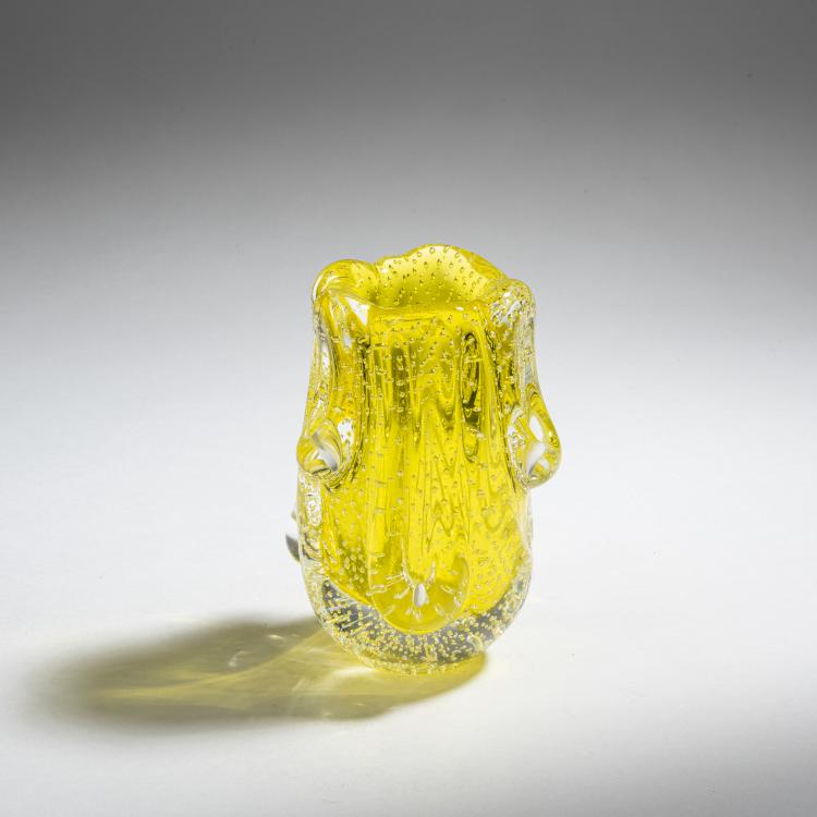 Hauptbild zu Objekt, Small 'Cristallo bullicante' vase, c. 1939, Flavio Poli, Seguso Vetri d'Arte, Murano, 152C 769
