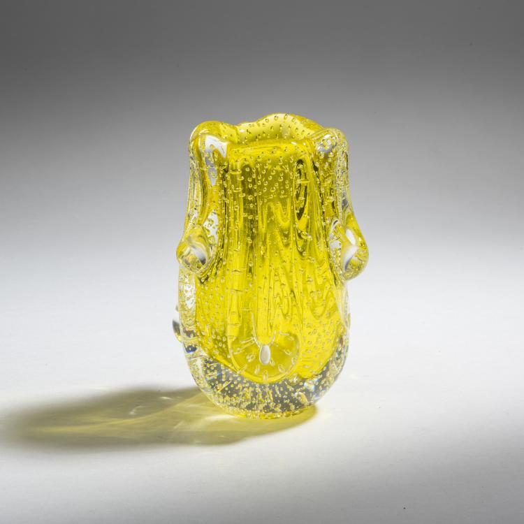 Bild 1 zu Objekt, Small 'Cristallo bullicante' vase, c. 1939, Flavio Poli, Seguso Vetri d'Arte, Murano, 152C 769
