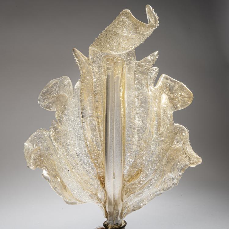 Bild 1 zu Objekt, Paar Wandleuchten 'Rugiadoso', 1940, Ercole Barovier, Barovier & Toso, Murano, 152C 699