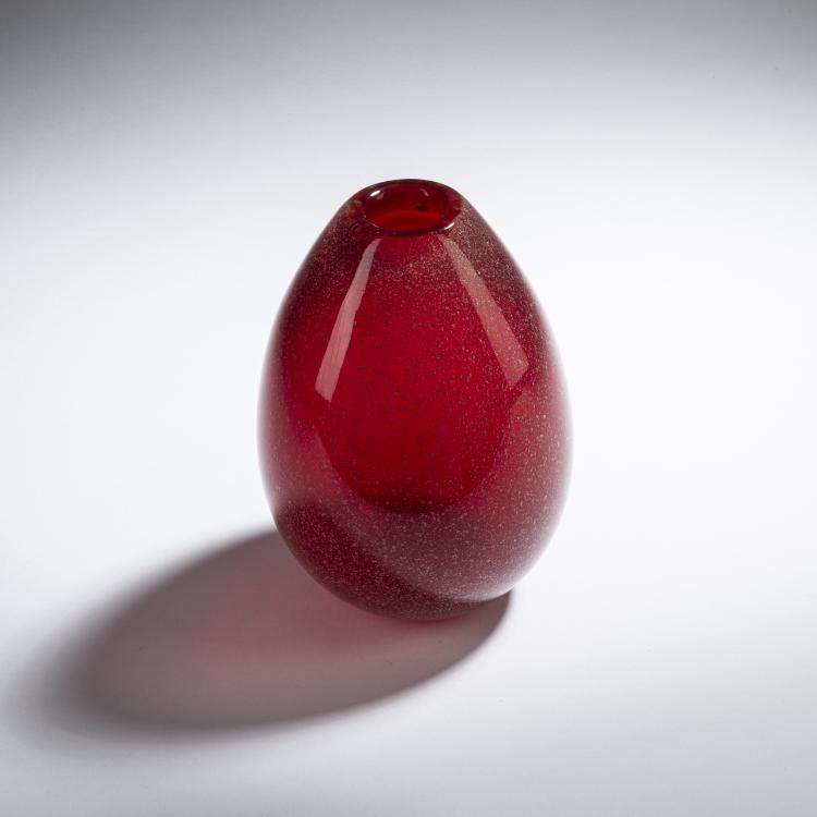 Bild 1 zu Objekt, 'Sommerso a bollicine' vase, 1942, Flavio Poli, Seguso Vetri d'Arte, Murano, 152C 770