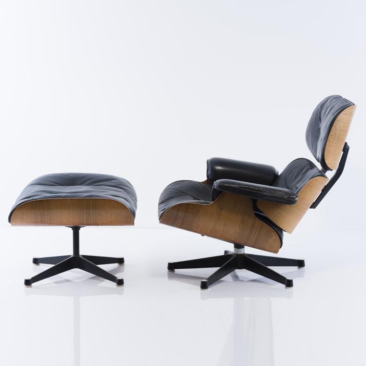Hauptbild zu Objekt, Lounge chair '670' with Ottoman '671', 1956, Charles Eames,Ray Eames, Vitra, Weil am Rhein, 152B 457