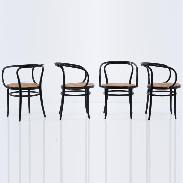 Hauptbild zu Objekt, Four chairs '6009', 1900, Thonet, Frankenberg, 152B 360