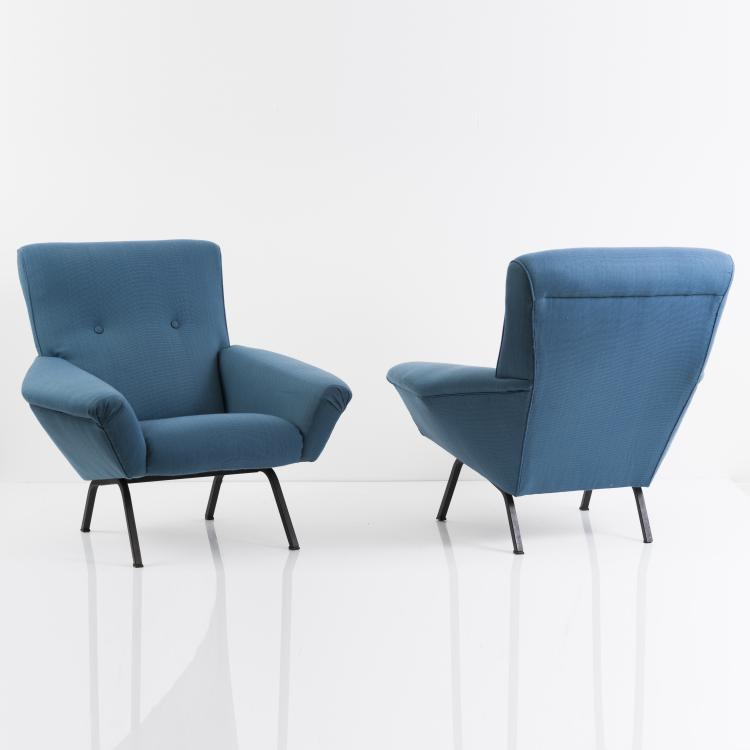 Bild 2 zu Objekt, Zwei Armlehnsessel, um 1950, Augusto Magnaghi,Mario Terzaghi, F.B.G. Meda, 152A 71