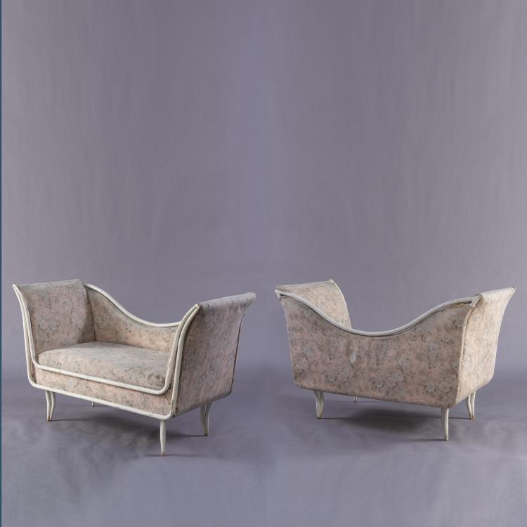 Hauptbild zu Objekt, Zwei Zweiersofas, 1930/40er Jahre, Italien, 152A 6