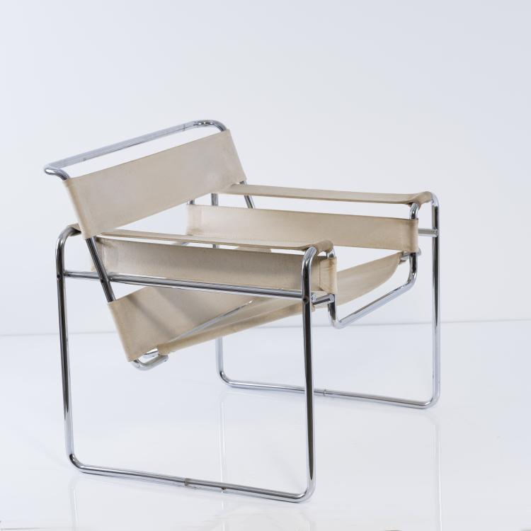 Bild 1 zu Objekt, Lounge chair 'B3' - 'Wassily', 1925, Marcel Breuer, Gavina, Mailand, 152B 371