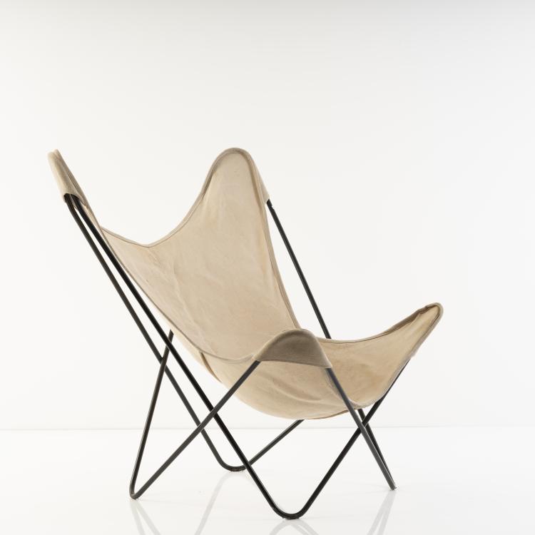 Bild 1 zu Objekt, Sessel 'Fledermaus' - 'Butterfly', 1938, Jorge Ferrari-Hardoy (zugeschrieben),Juan Kurchan (zugeschrieben),Antonio Bonet (zugeschrieben), Knoll International, New York, 152B 392