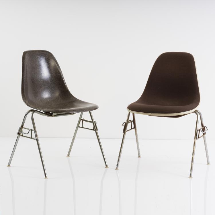 Bild 2 zu Objekt, Set of four chairs 'Plastic Side Chair DSS', 1955, Ray Eames, Miller, Herman, Zeeland, 152B 438