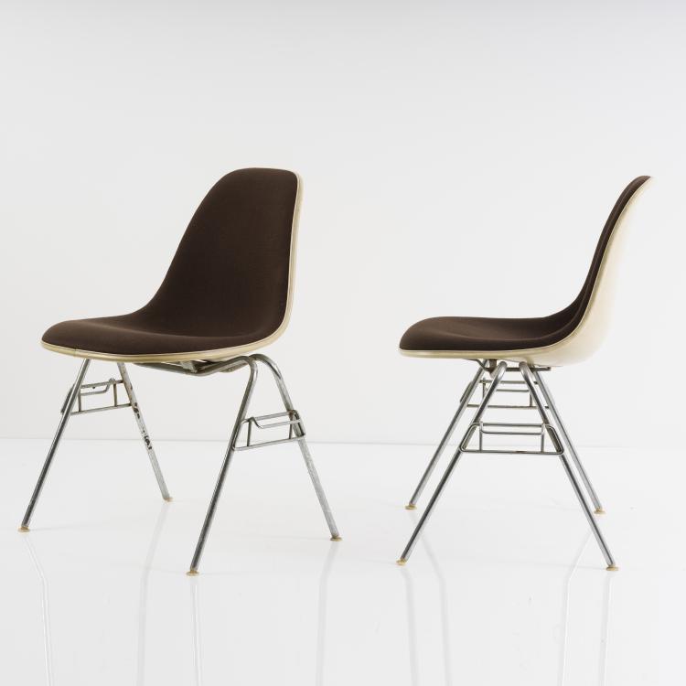 Bild 3 zu Objekt, Set of four chairs 'Plastic Side Chair DSS', 1955, Ray Eames, Miller, Herman, Zeeland, 152B 438