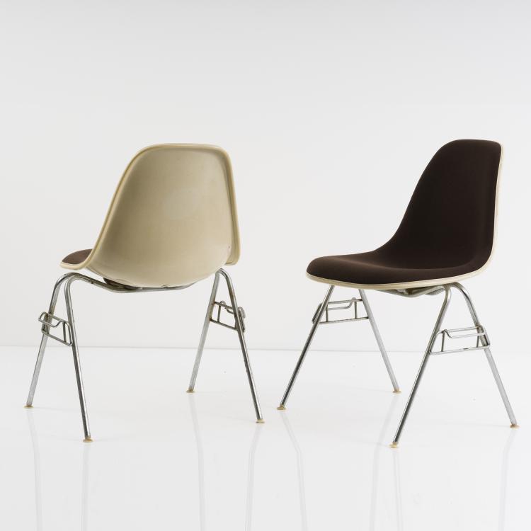 Bild 4 zu Objekt, Set of four chairs 'Plastic Side Chair DSS', 1955, Ray Eames, Miller, Herman, Zeeland, 152B 438