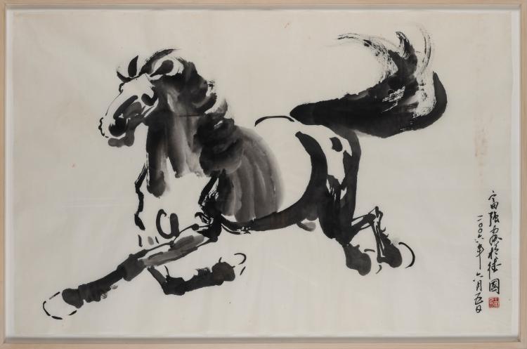 Hauptbild zu Objekt, Ohne Titel (Galoppierendes Pferd), 2006,  Japanischer K&uuml;nstler des 20./21. Jahrhunderts, 154D 385