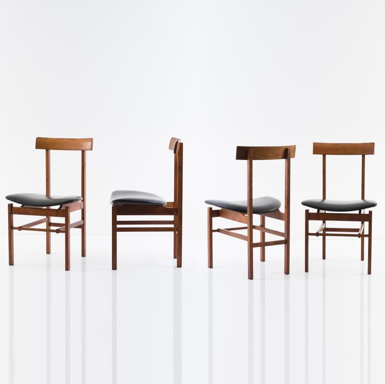 Hauptbild zu Objekt, Vier St&uuml;hle, 1960er Jahre, Italien, 152A 156