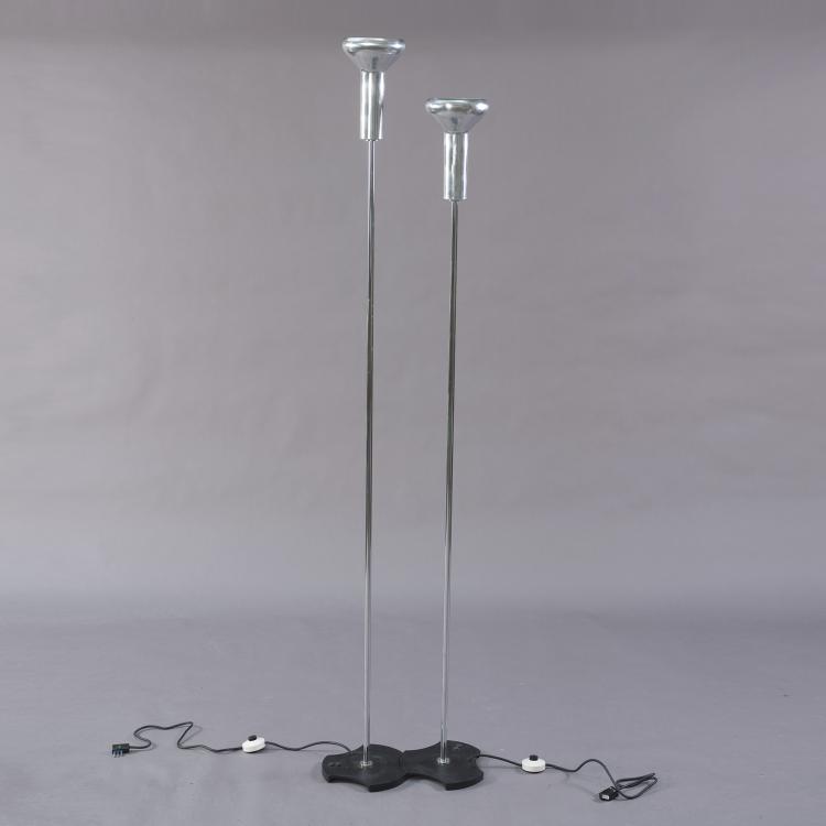 Hauptbild zu Objekt, Set of two floor lamps '1073/3', 1956, Gino Sarfatti, Arteluce, Maliand, 152A 67
