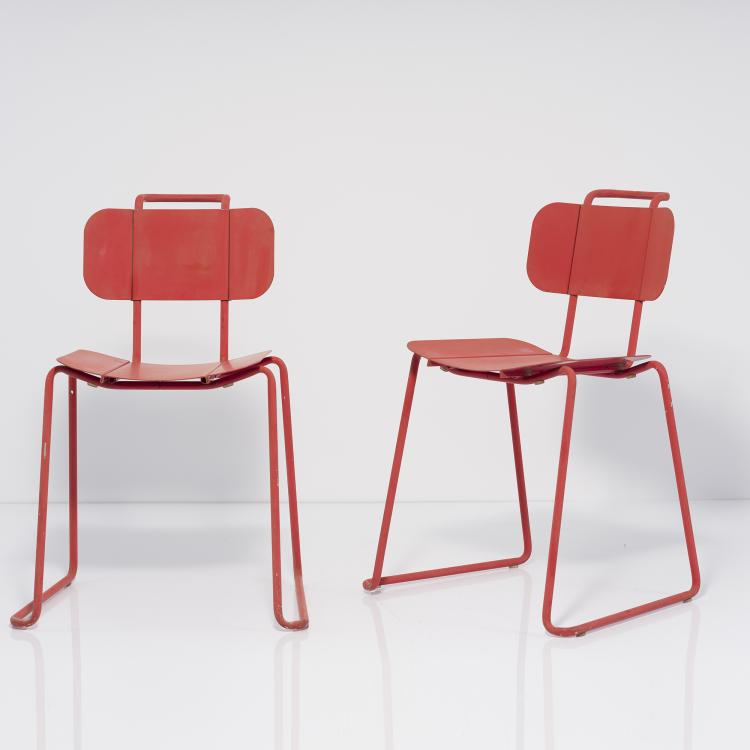 Bild 1 zu Objekt, Zwei Stapelst&uuml;hle 'Libra', 1970er Jahre, Gigi Tanzi,Pepe Tanzi, Molteni & Molteni, Mailand, 152A 288