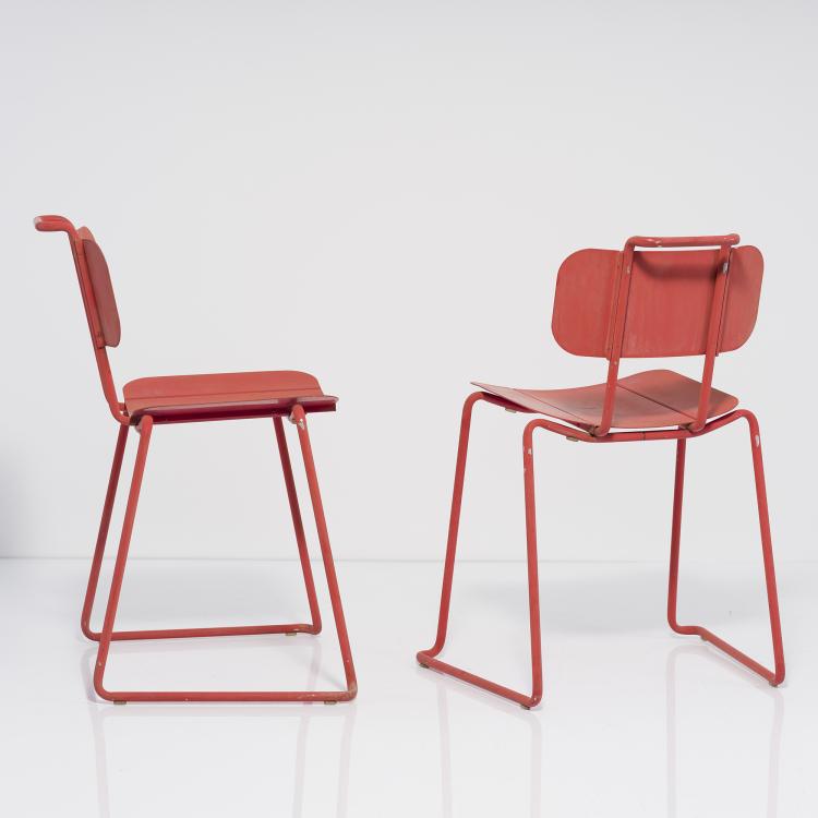 Bild 3 zu Objekt, Zwei Stapelst&uuml;hle 'Libra', 1970er Jahre, Gigi Tanzi,Pepe Tanzi, Molteni & Molteni, Mailand, 152A 288