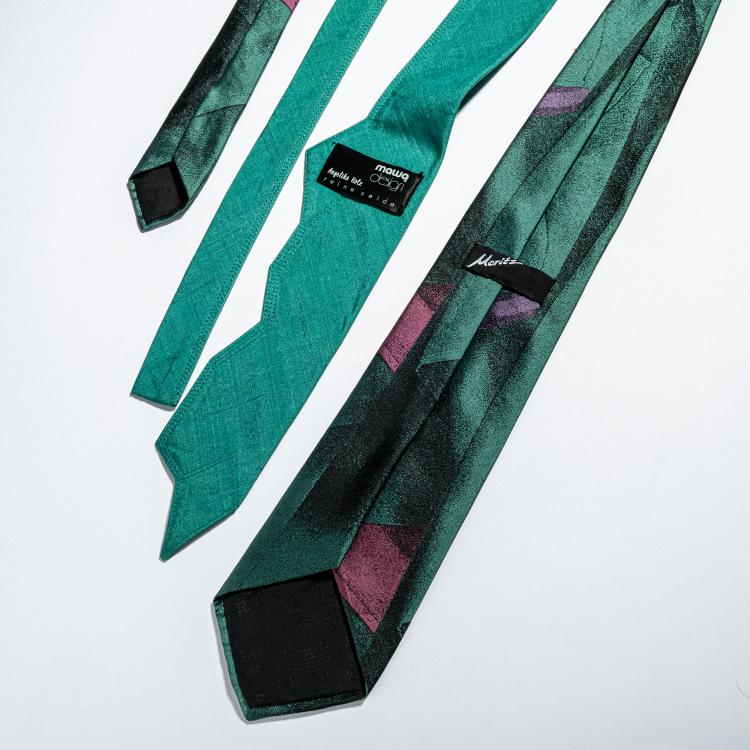 Bild 1 zu Objekt, Zwei Krawatten, 1980er Jahre, Gruppe Kunstflug, Alpi, Krefeld; Mawa Design, Pfaffenhofen, 152B 493