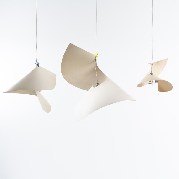 Bild 1 zu Objekt, Set of three 'Willydilly' pendant lights, 1983, Ingo Maurer, Design M, Ingo Maurer M&uuml;nchen, 152B 578