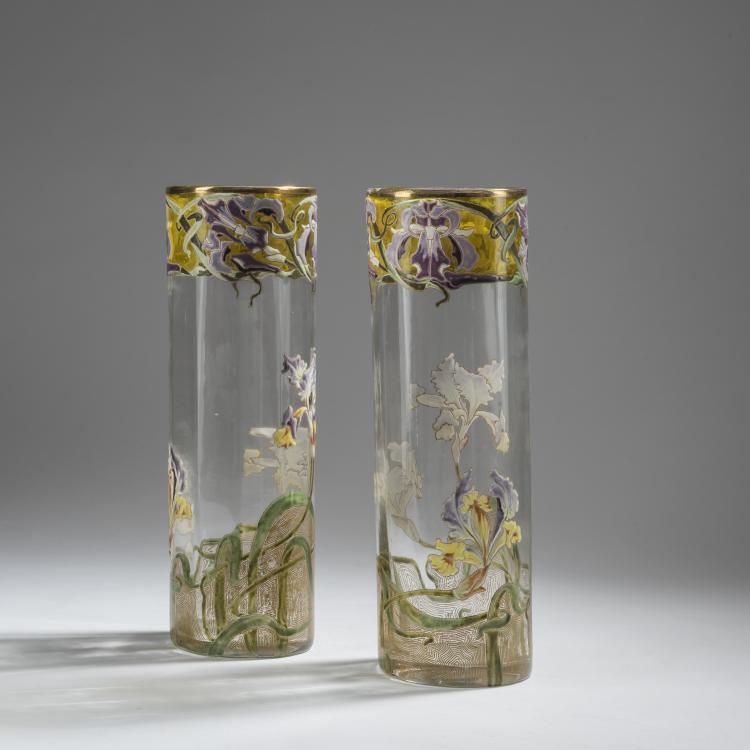 Bild 2 zu Objekt, Zwei Vasen 'Iris', um 1900, Legras & Cie., Saint-Denis, 153B 259