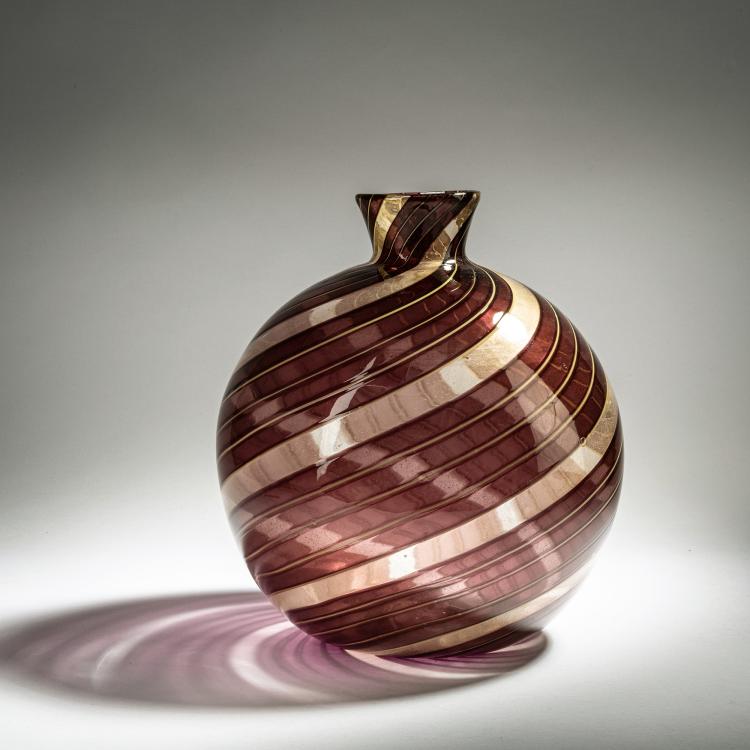 Hauptbild zu Objekt, Vase 'Striato', 1954, Ercole Barovier, Barovier & Toso, Murano, 152C 715